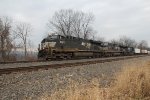 NS 8017 with a westbound intermodal train